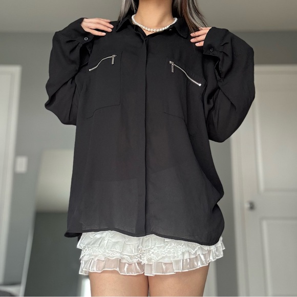 Sheer Convertible Blouse - Picture 3 of 15